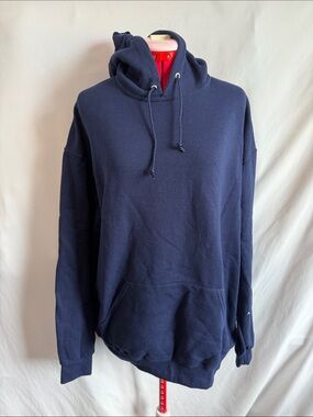 Jerzees Navy Pullover Hoodie with Drawstring